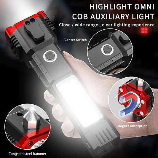 Hammer Flashlight with Power Bank